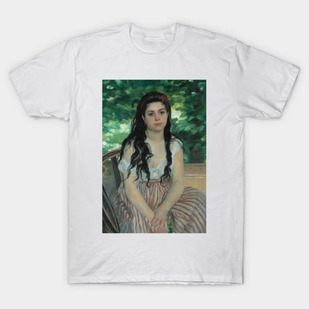 En ete - La bohemienne by Auguste Renoir T-Shirt by Classic Art Stall